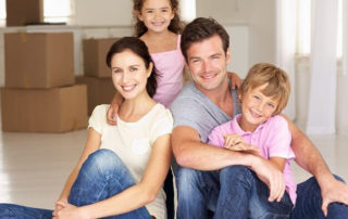 family ready to move items to self storage